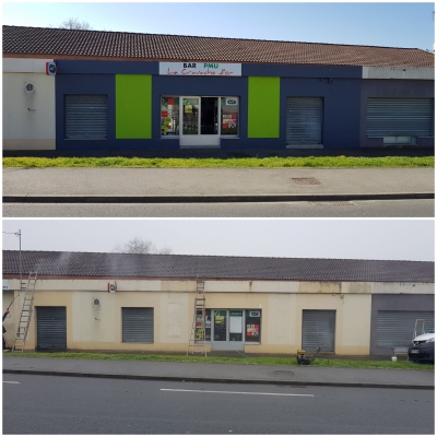 Rénovation de la façade du bar PMU de La Montagne