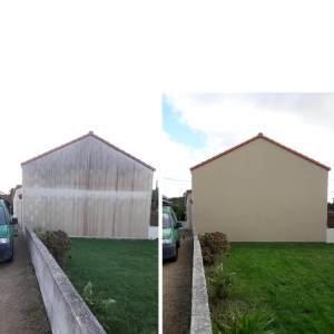 Traitement des tâches rouges et noirs sur les façades