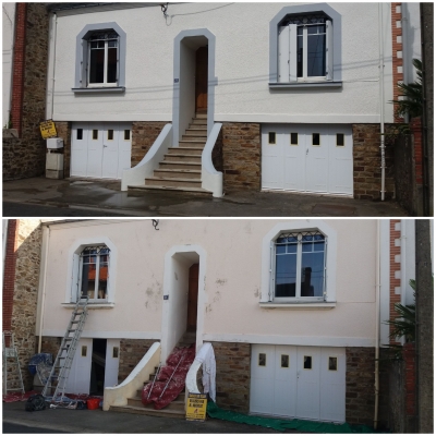 Ravalement de façade d'une habitation sur La Montagne